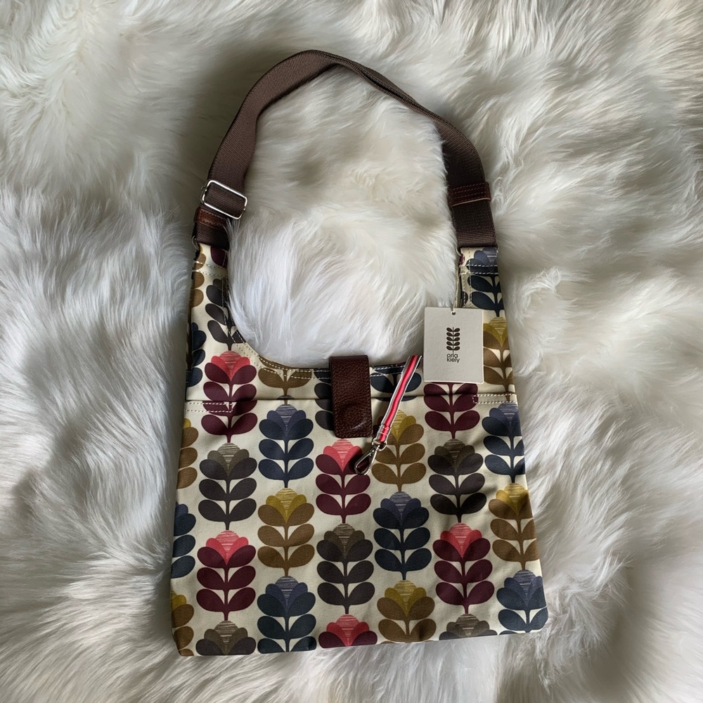 Midi Sling Bag/Orla Kiely/Tapestry Stem Print-NWT
